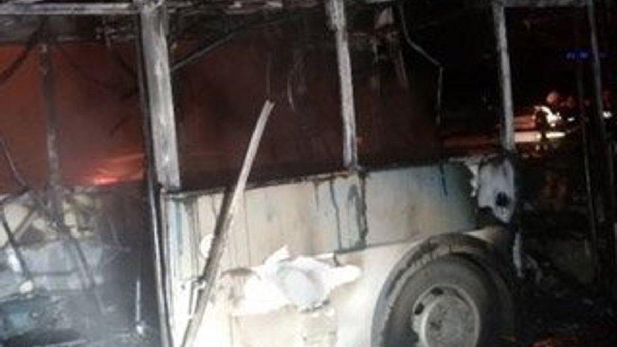 Ankara’da seyir halindeki halk otobüsünde yangın
