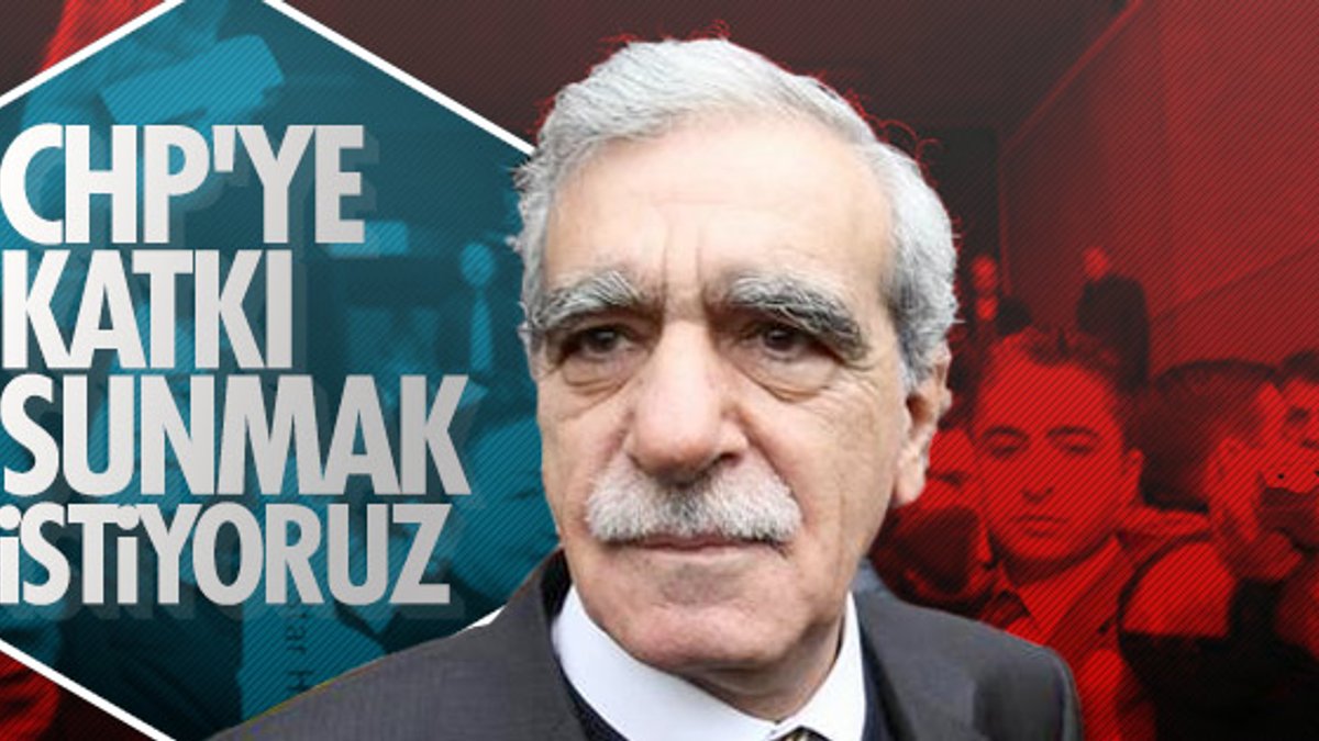 HDP'li Ahmet Türk'ün CHP'ye destek isteği