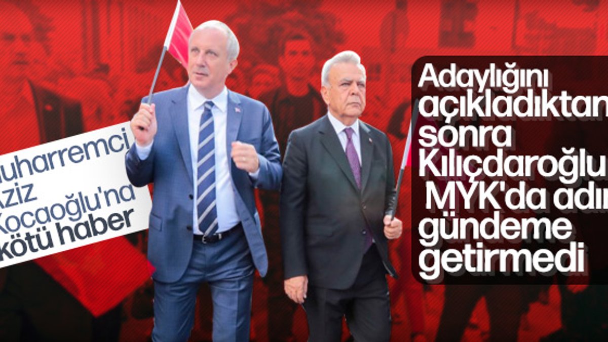 Kılıçdaroğlu Aziz Kocaoğlu'nun ismini gündeme getirmedi