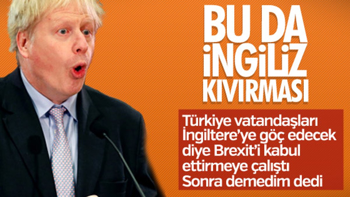 Boris Johnson Türkiye söylemlerini inkar etti