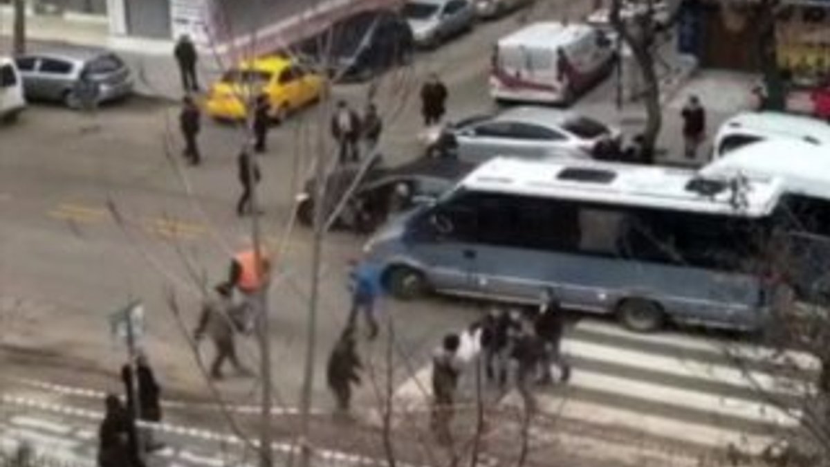 Ankara'da kaza sonrası kavga