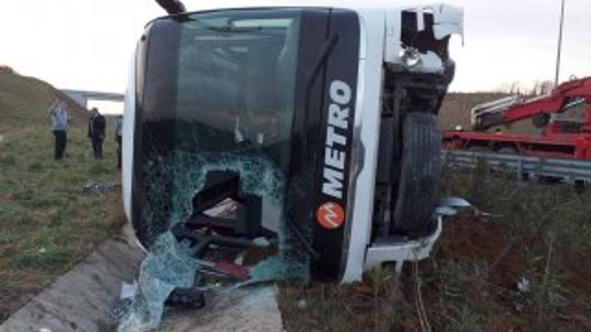 İstanbul’da otobüs devrildi: 6 yaralı