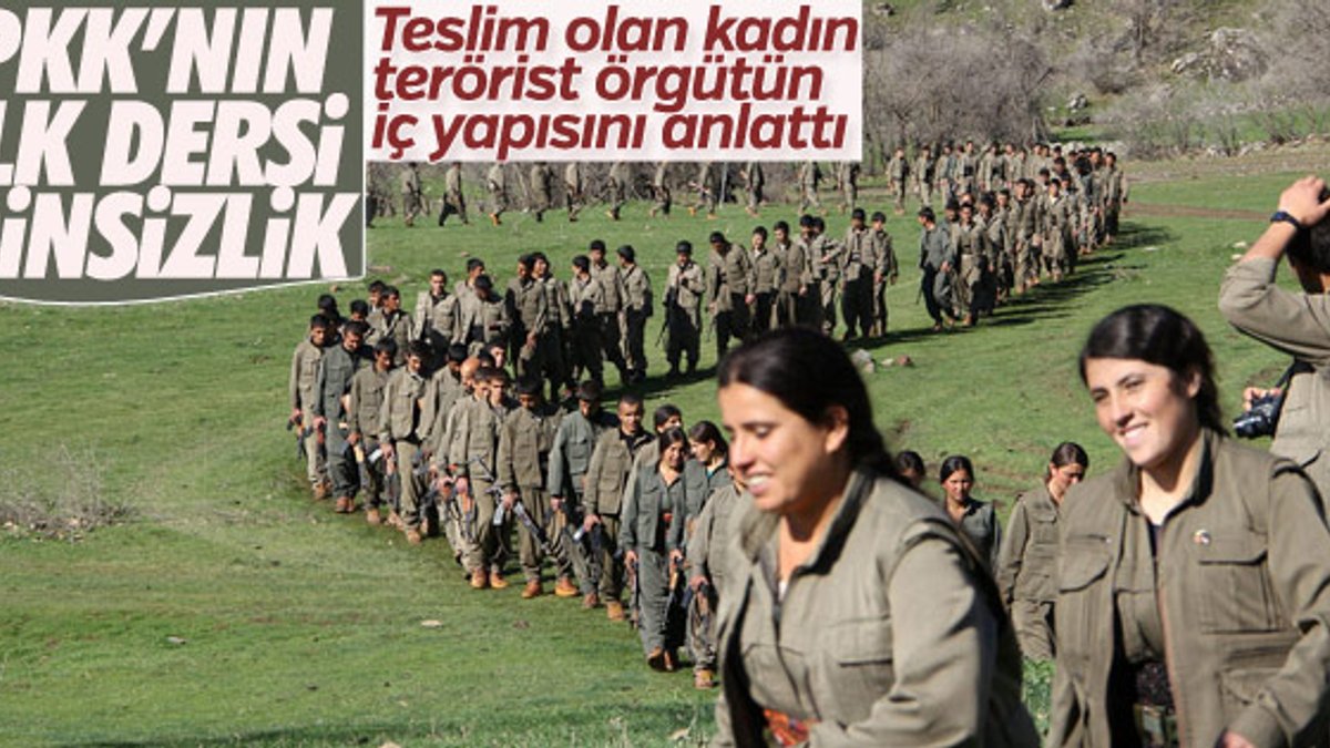 Teslim olan kadın terörist PKK'nın iç yüzünü anlattı