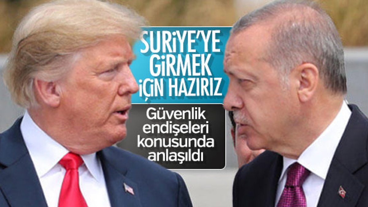 Trump ile Erdoğan görüşmesine Beyaz Saray'dan açıklama