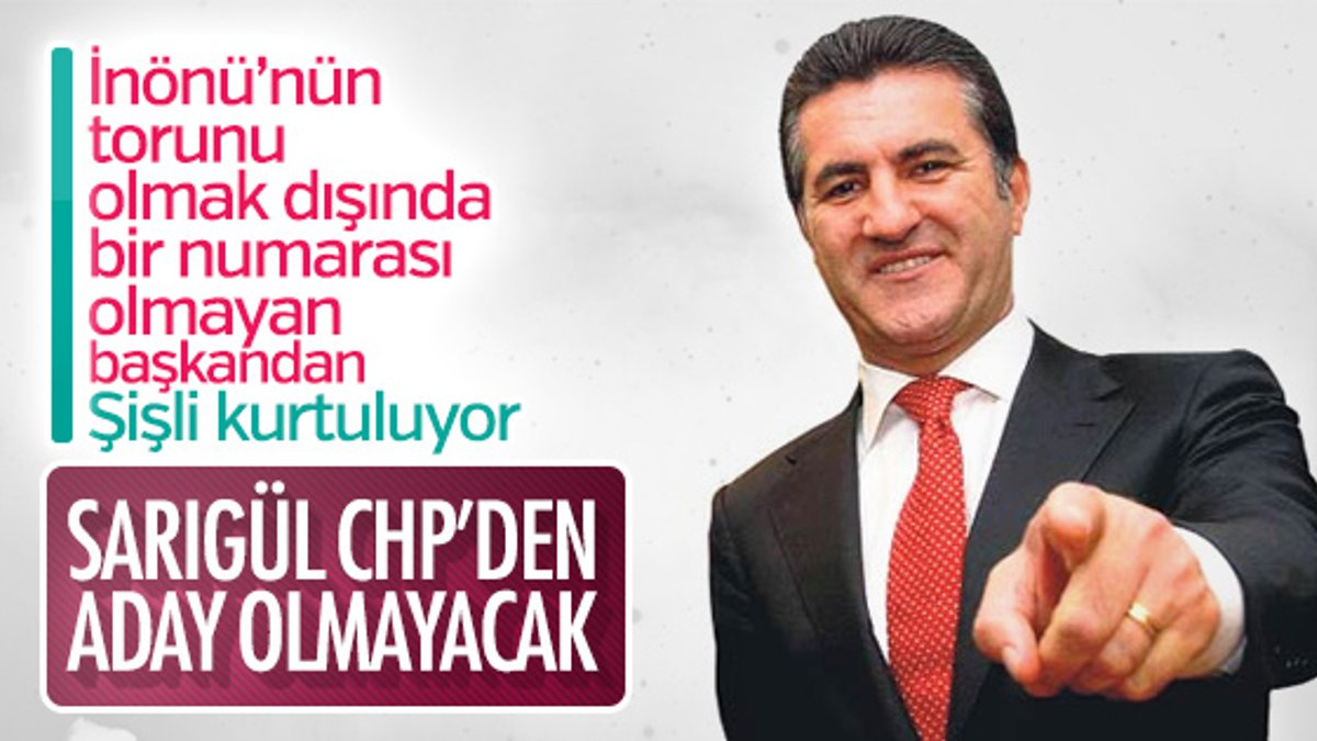 Mustafa Sarıgül CHP'den istifa etti