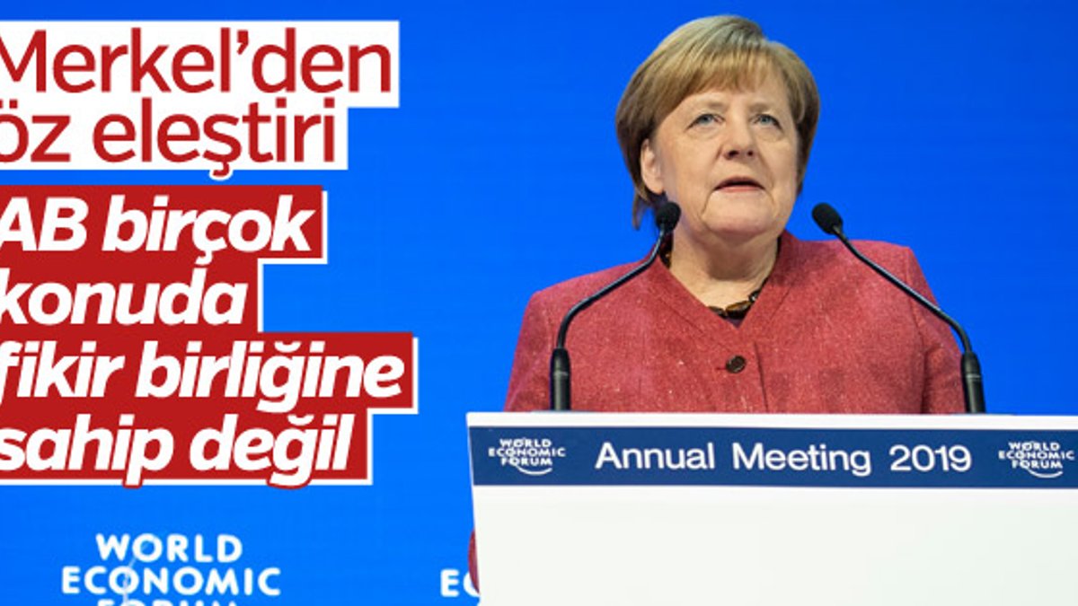 Angela Merkel'den AB eleştirisi