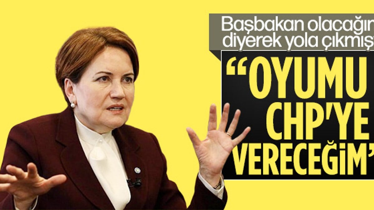 Meral Akşener belediye seçimlerinde CHP'ye oy atacak