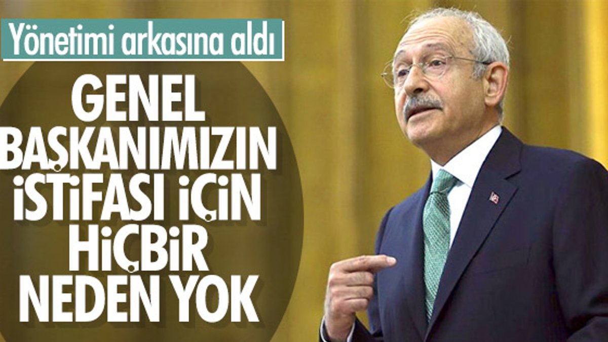 CHP'li üyeler Kılıçdaroğlu'nun istifası için gerekçe bulamadı