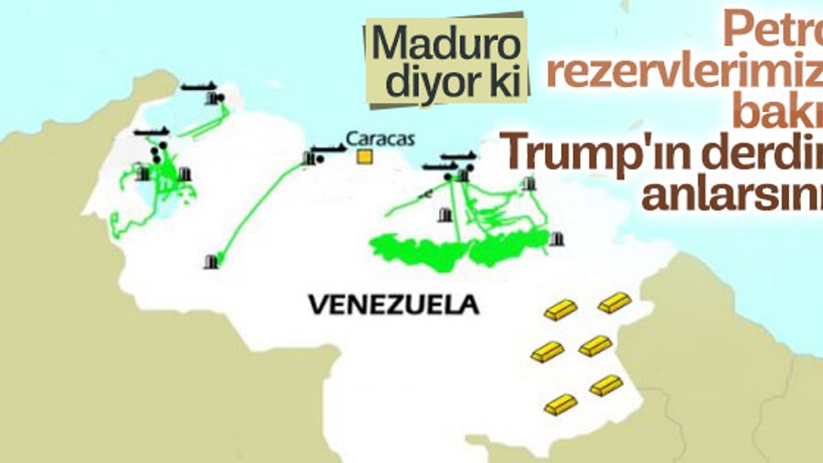Maduro'ya göre Trump petrol yüzünden saldırıyor