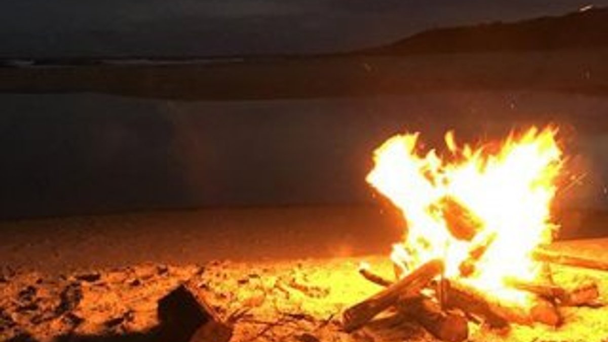 Bartın'da sahilde ateş yakanlara ceza