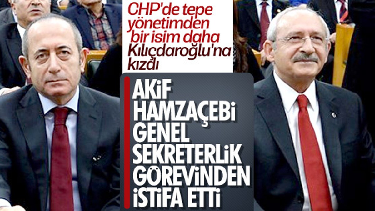 Akif Hamzaçebi CHP'deki görevinden istifa etti