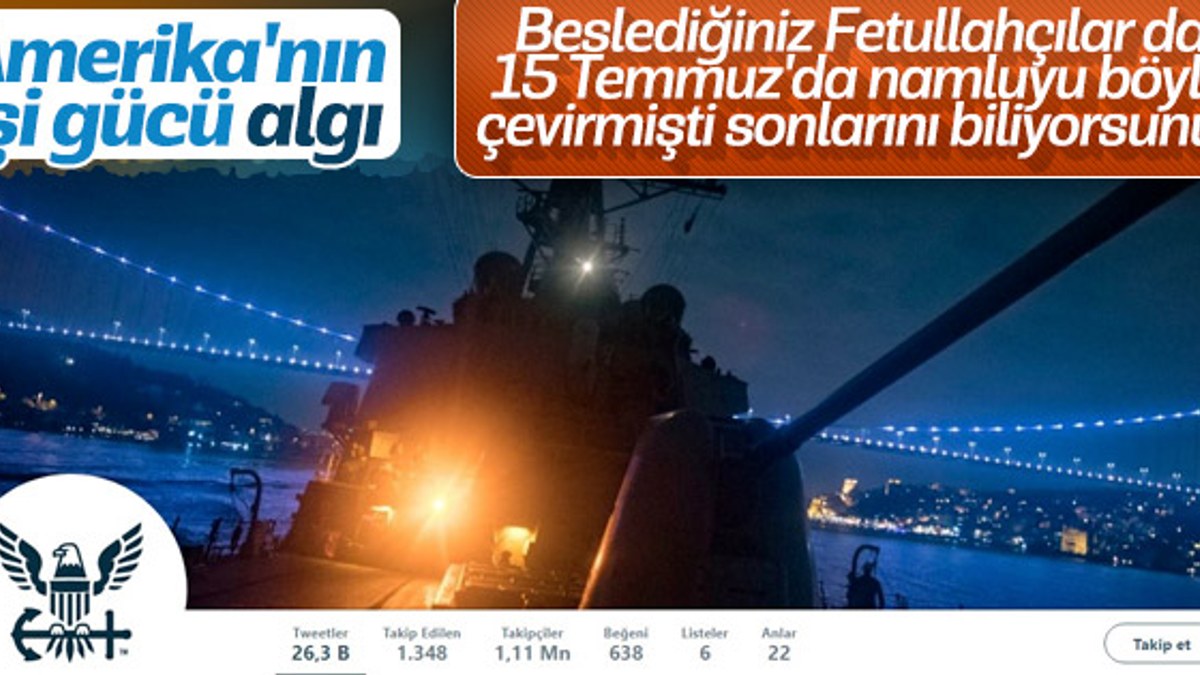 ABD Deniz Kuvvetleri'nden İstanbul paylaşımlı mesaj