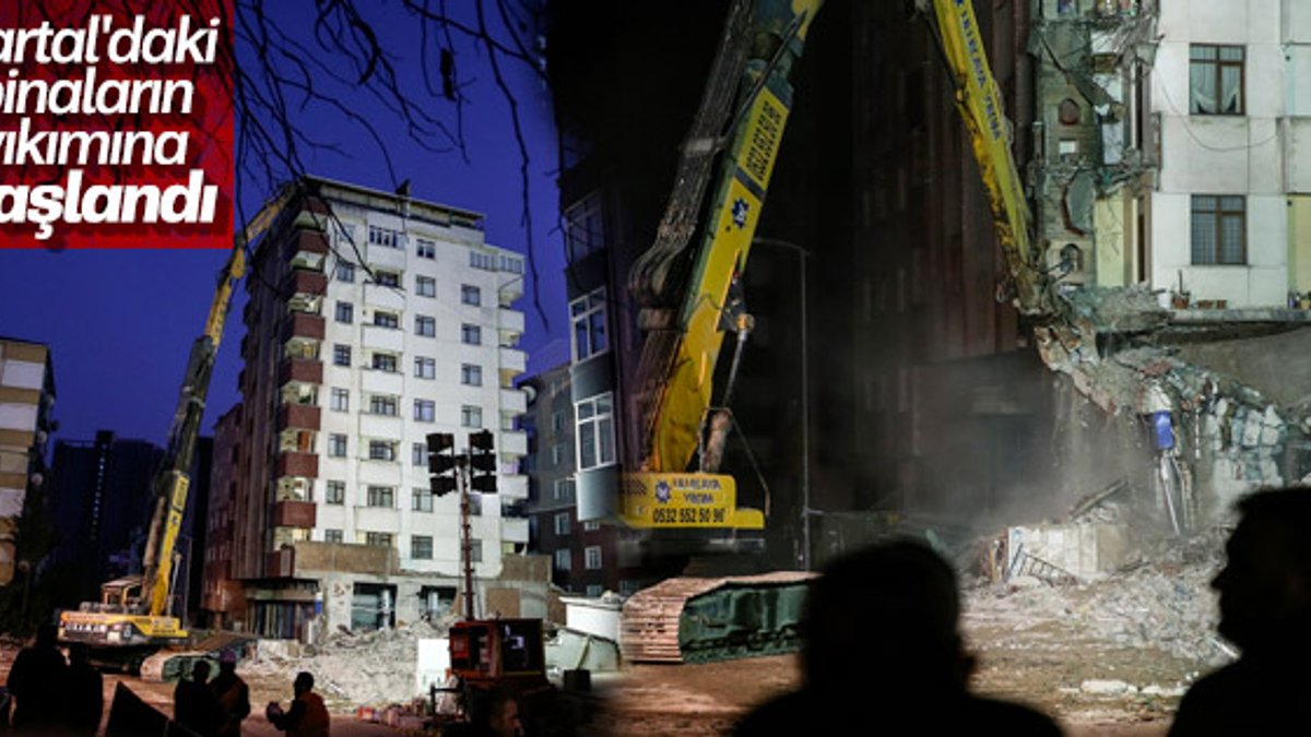 Kartal'da riskli binaların yıkımına başlandı