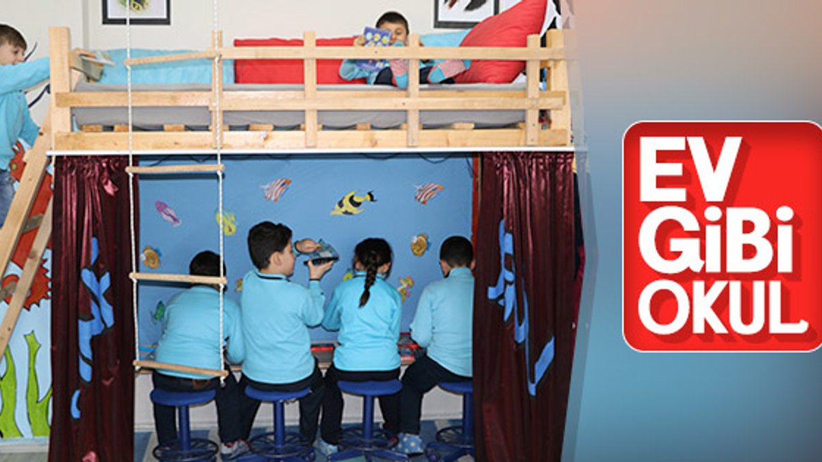 Rize'de öğrencilere evlerini aratmayan farklı okul