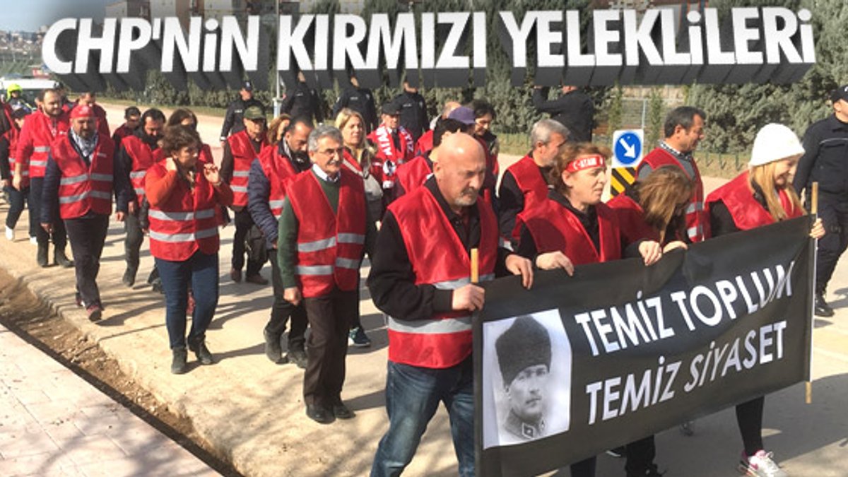 CHP'liler sloganlarla Ankara'ya yürüyor