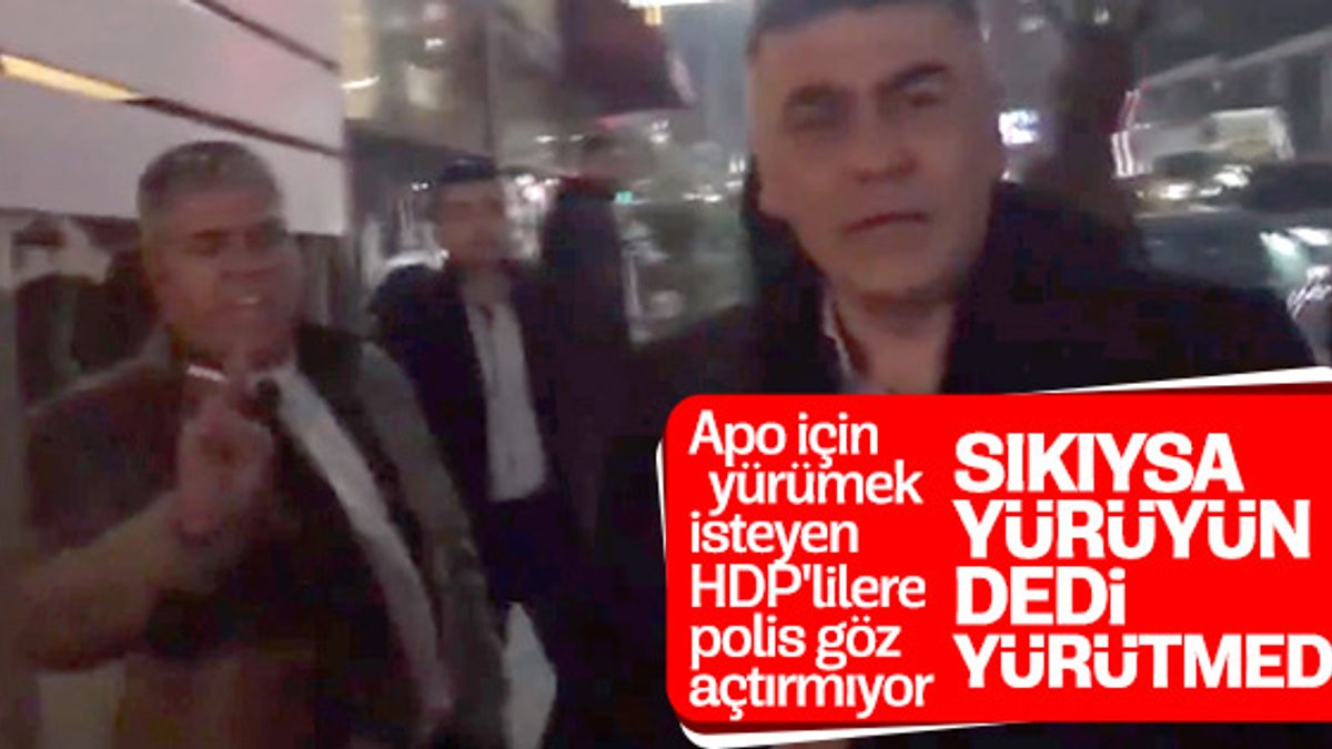 Van'da HDP'nin Öcalan için yürüyüşü engellendi
