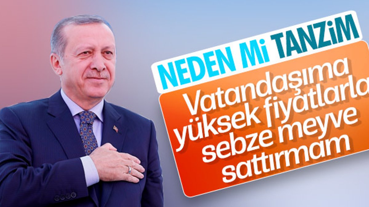 Erdoğan: Amacımız esnafa rakip olmak değil