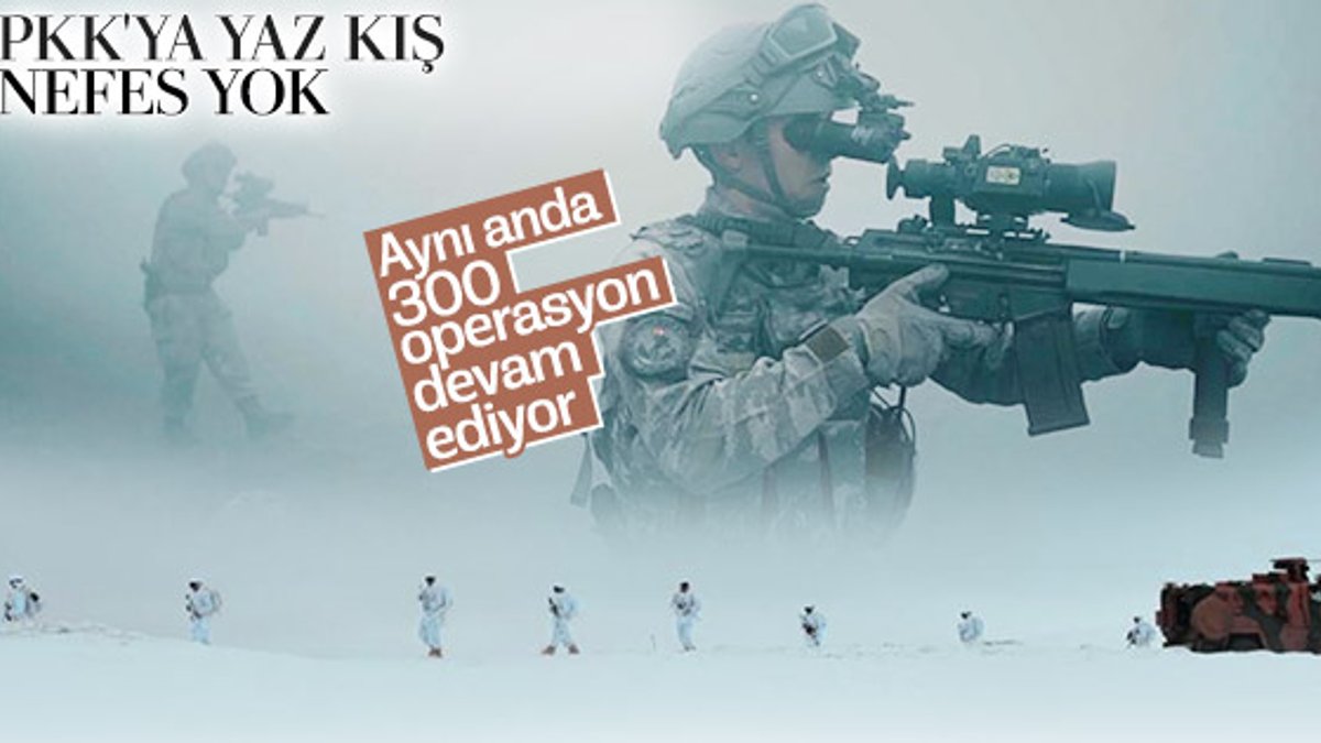 PKK'ya karşı aynı anda 300 operasyon