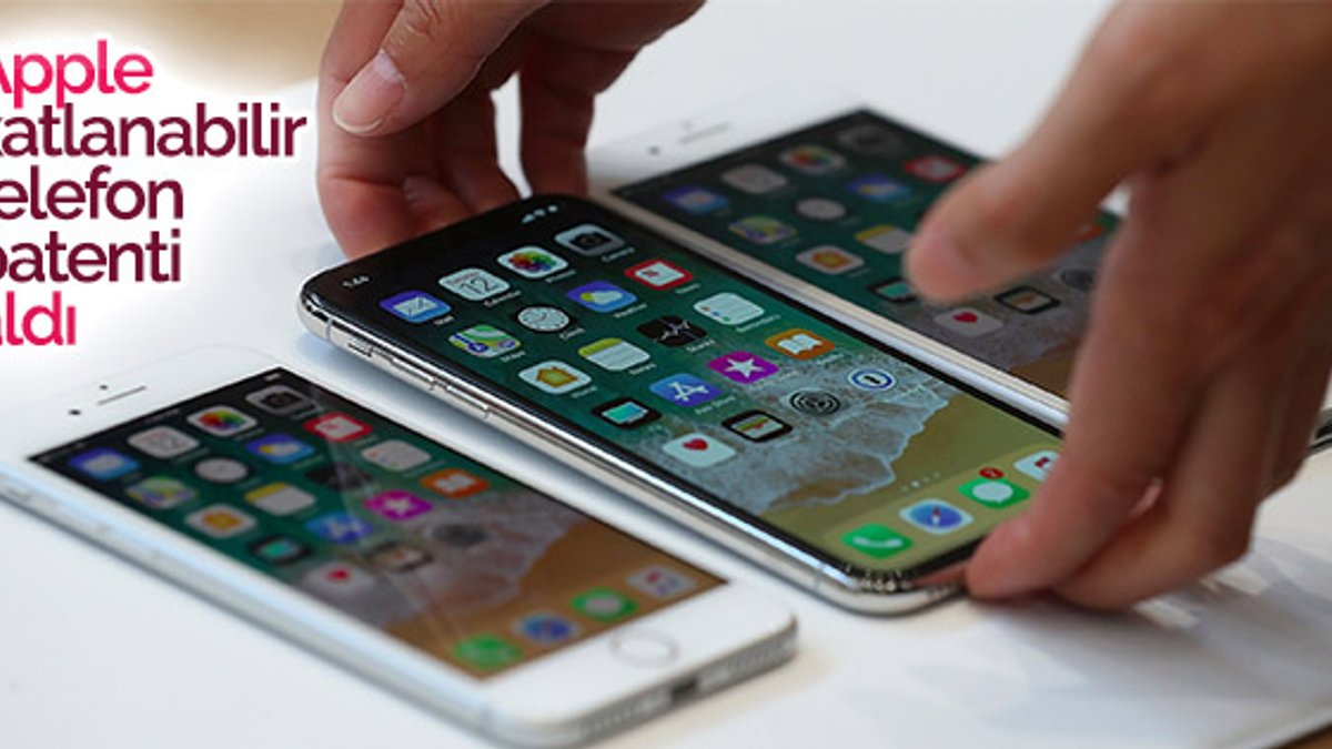 Apple, katlanabilir telefon patenti aldı