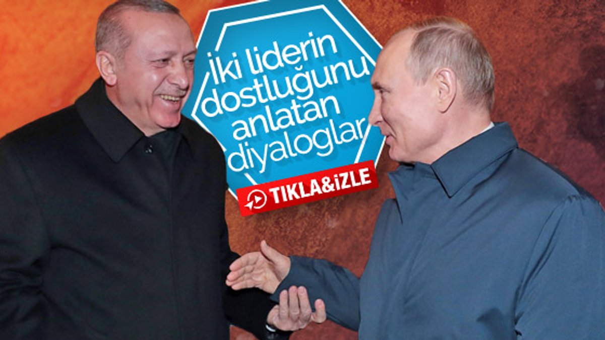 Cumhurbaşkanı Erdoğan ile Putin'in samimi anları