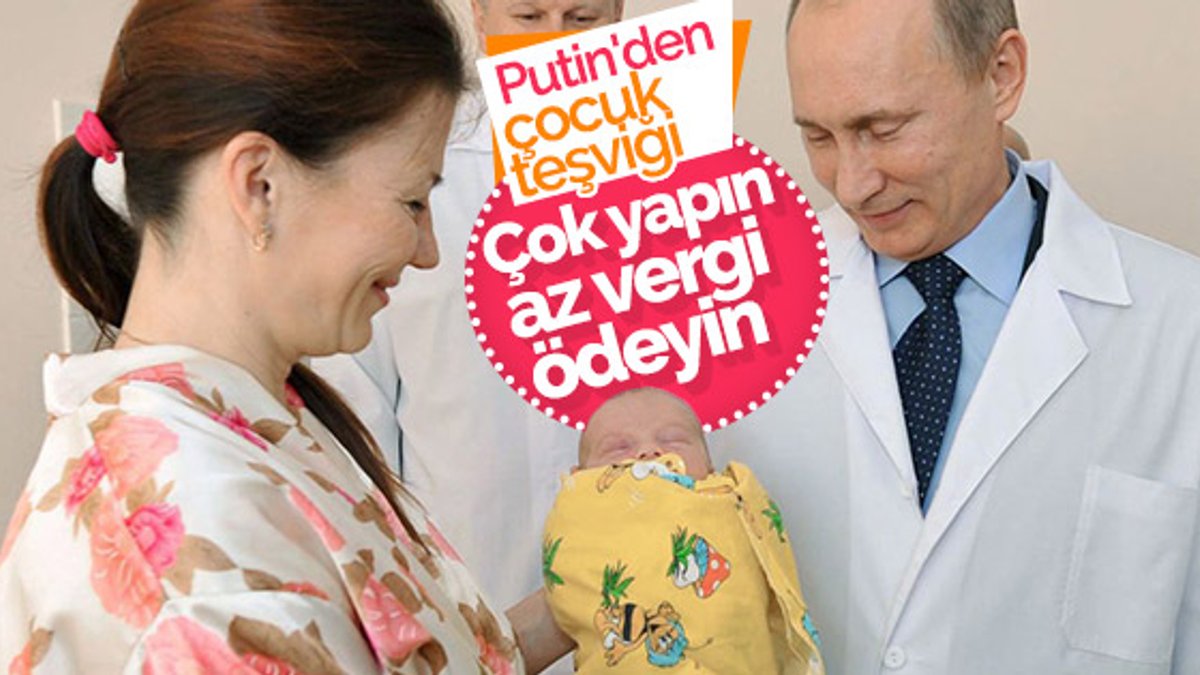 Putin'den aile teşviği