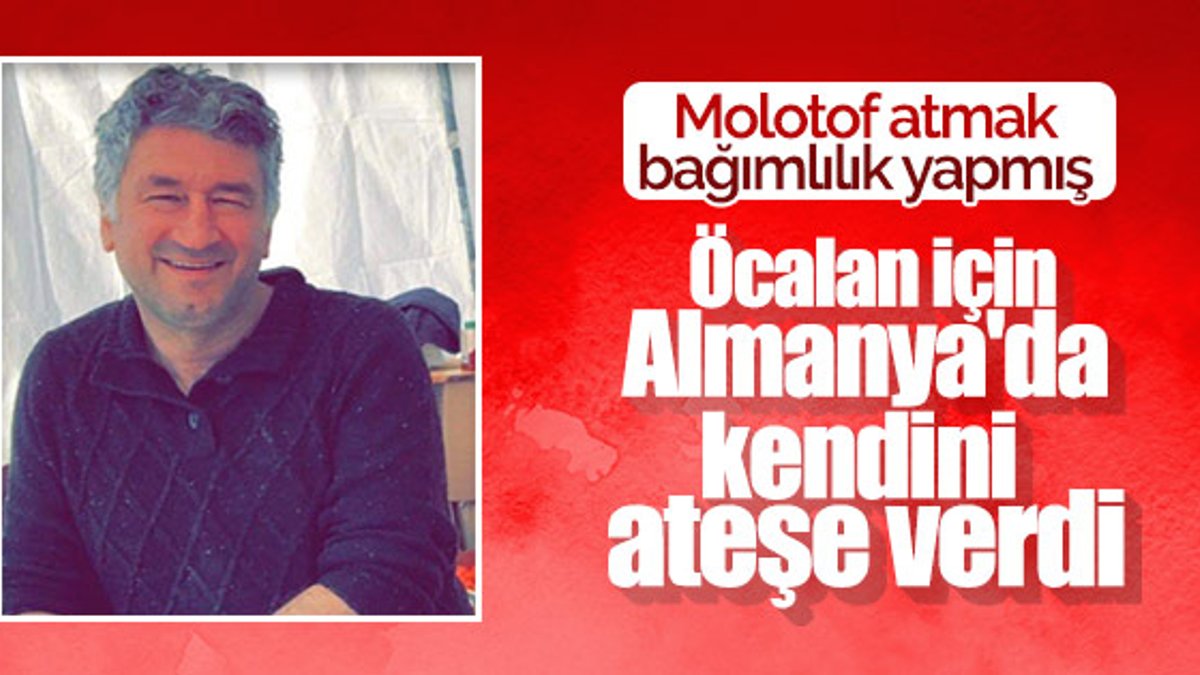 PKK yandaşı Öcalan için kendini yaktı