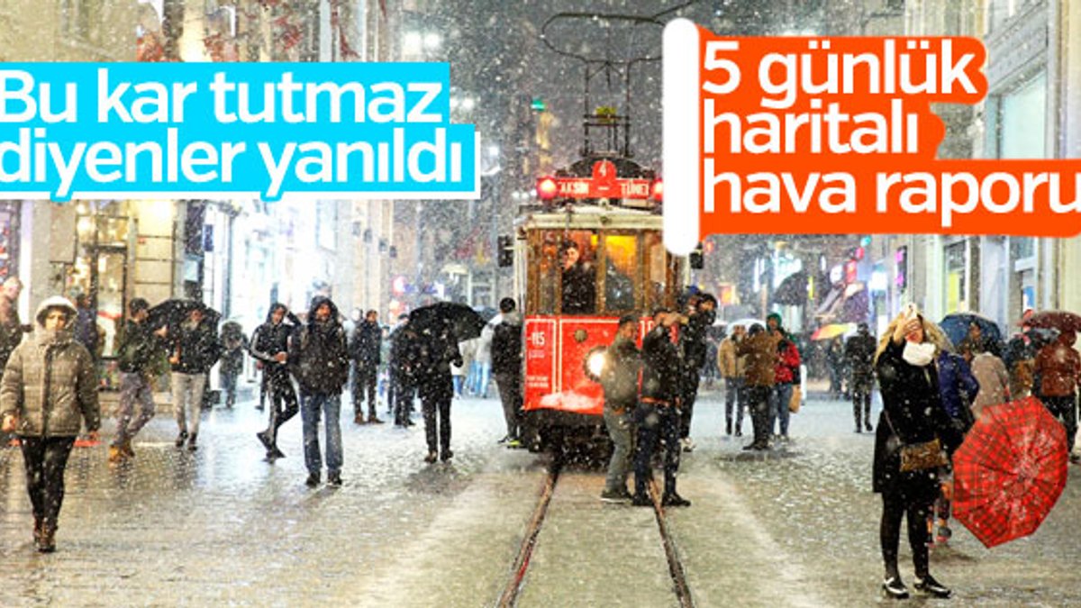 5 günlük hava raporu: Kar İstanbul'u terk edecek