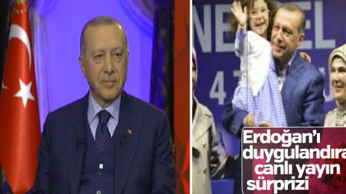 Cumhurbaşkanı Erdoğan'ı duygulandıran sürpriz