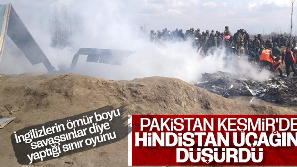 Pakistan, Keşmir'de Hindistan uçağını düşürdü