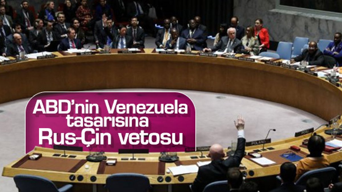 ABD'nin Venezuela tasarısı BM'de veto yedi
