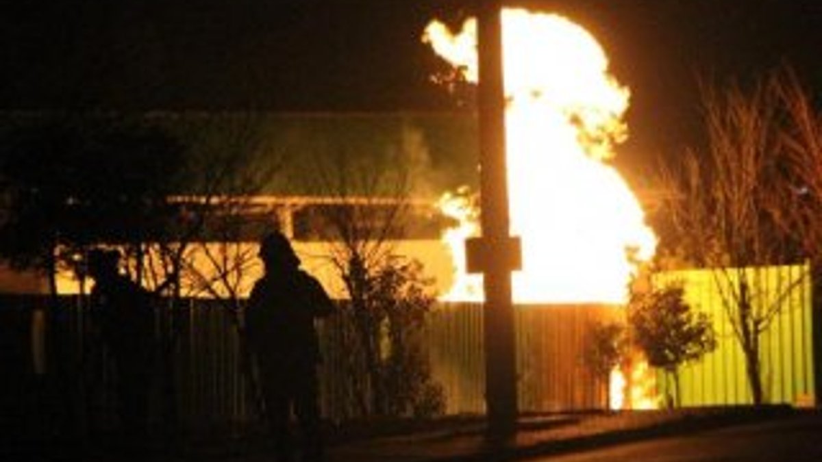 Bolu'da doğalgaz dolum istasyonundaki yangın korkuttu