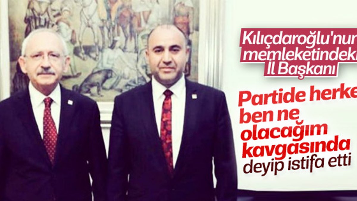 CHP Tunceli İl Başkanı istifa etti