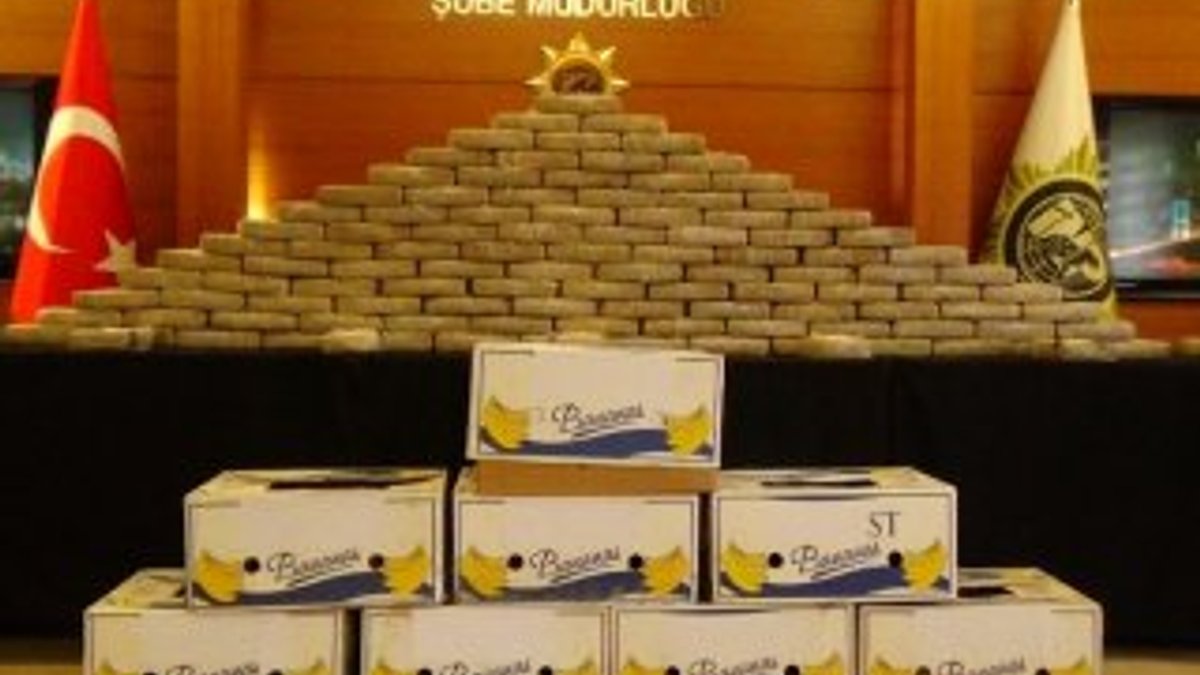 Muz yüklü konteynerden 185 kilo kokain çıktı