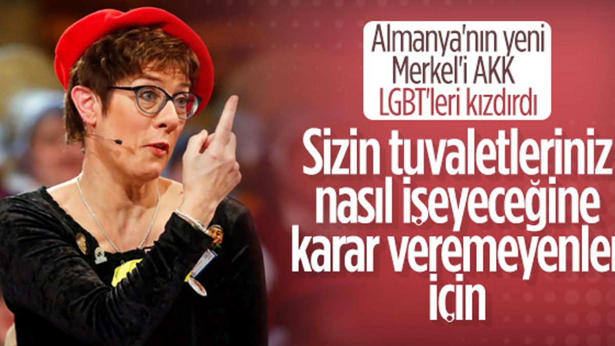 Merkel'in halefi LGBT'leri kızdırdı