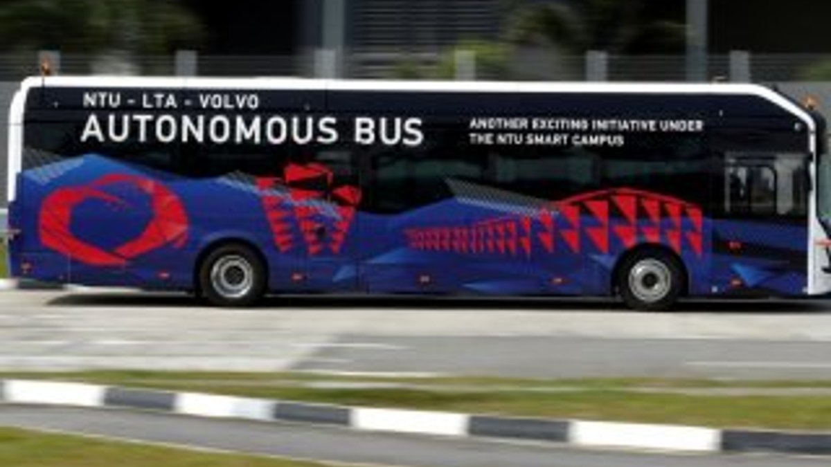 Volvo'nun sürücüsüz otobüsleri Singapur'da test edilecek