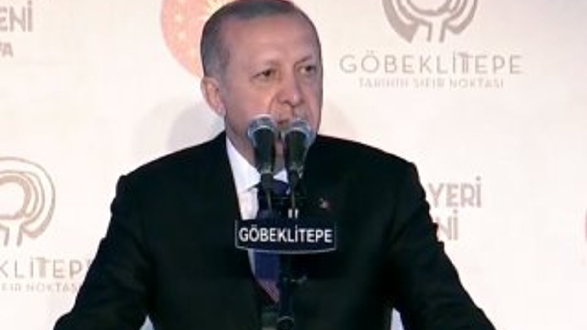 Cumhurbaşkanı Erdoğan Göbeklitepe açılışında konuştu