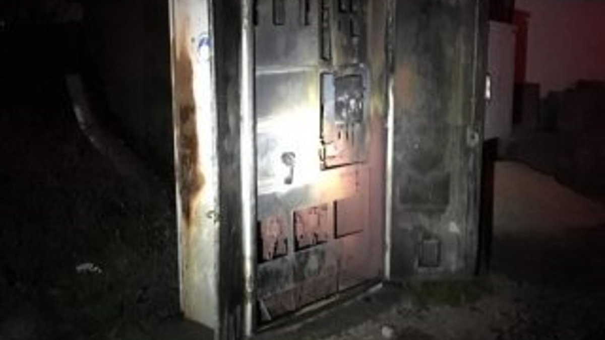 Nusaybin'de elektrik panosunda yangın çıktı