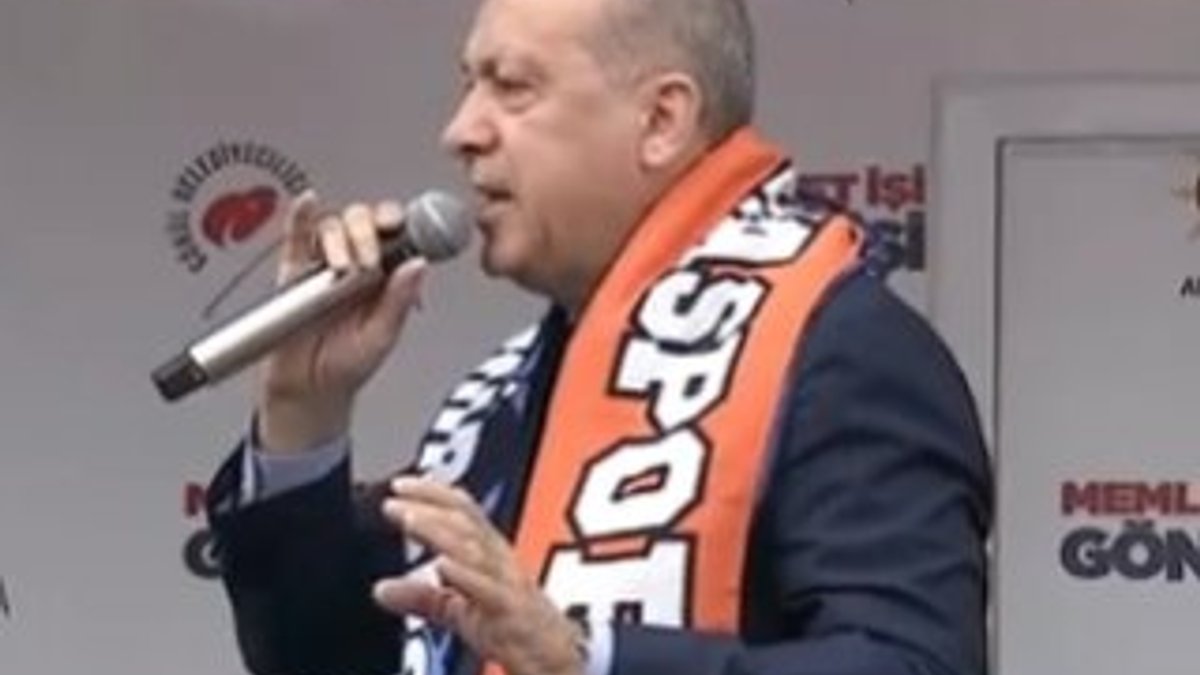 Cumhurbaşkanı'nın Adana mitingi konuşması