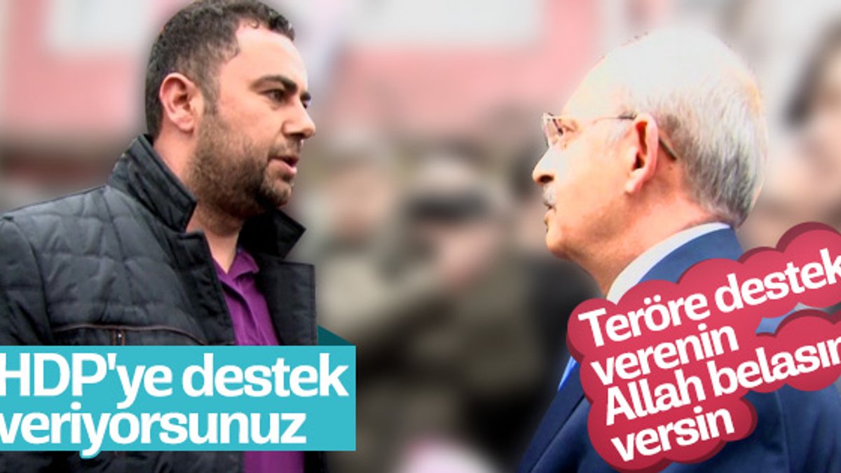 Vatandaştan Kılıçdaroğlu'na teröre destek suçlaması