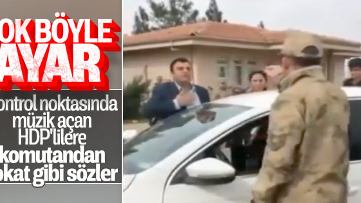 HDP'li milletvekillerinden jandarmaya provakasyon