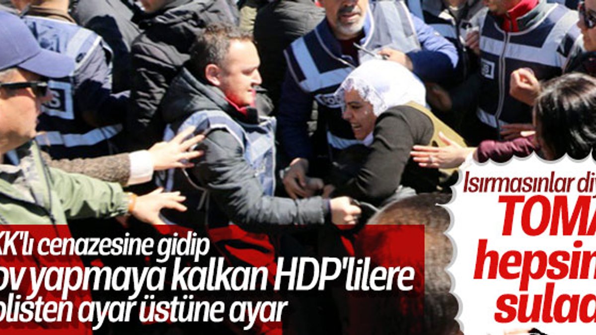 Terörist mezarına gitmek isteyen HDP'lilere izin verilmedi
