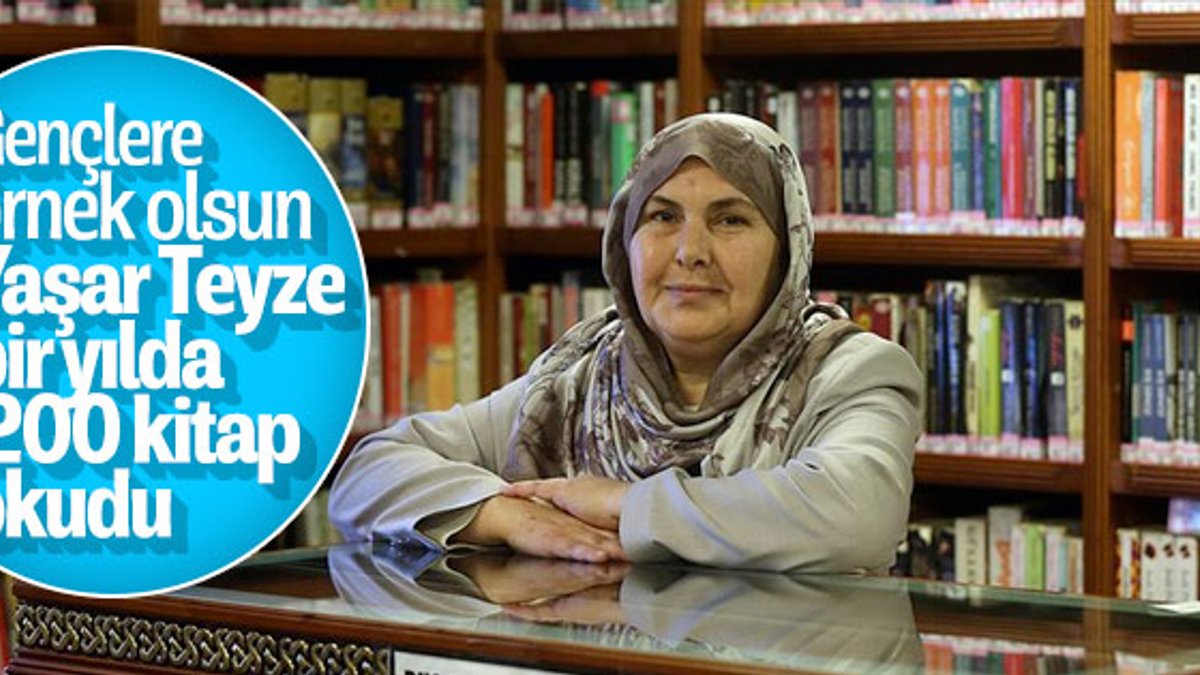Ankara'da 55 yaşındaki kadın bir yılda 200 kitap okudu