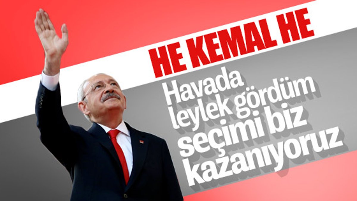 Kemal Kılıçdaroğlu leyleği gördü