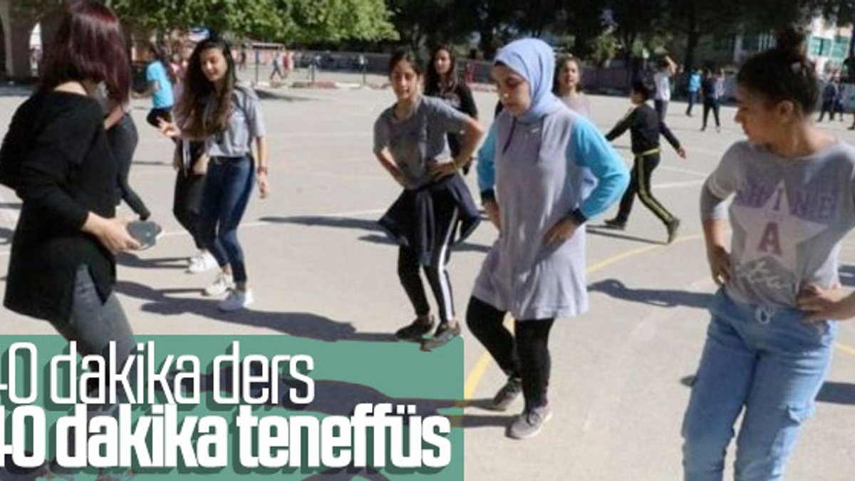 Antalya'da 40 dakika ders, 40 dakika teneffüs uygulaması