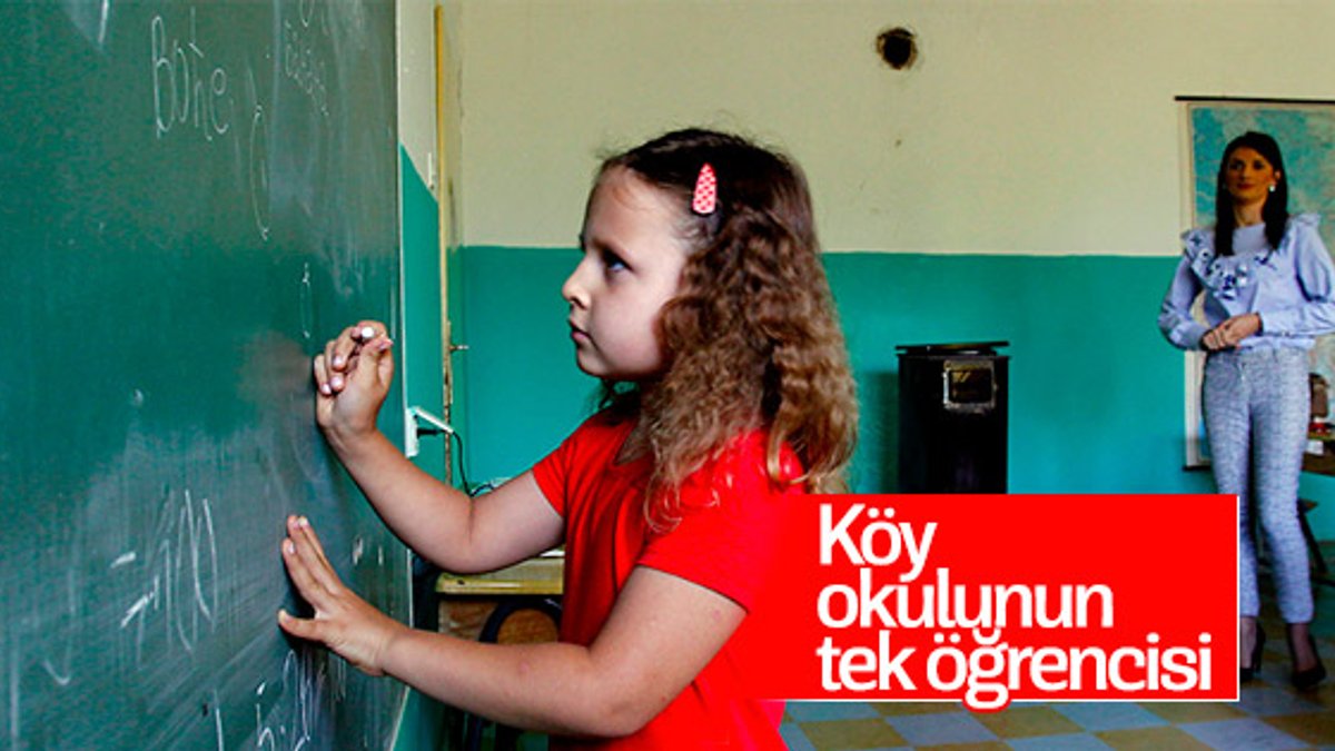 Sırbistan'da köy okulu tek öğrenci için eğitim veriyor