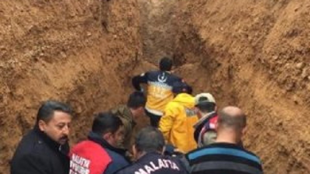 Malatya'da toprak altında kalan işçi kurtarıldı