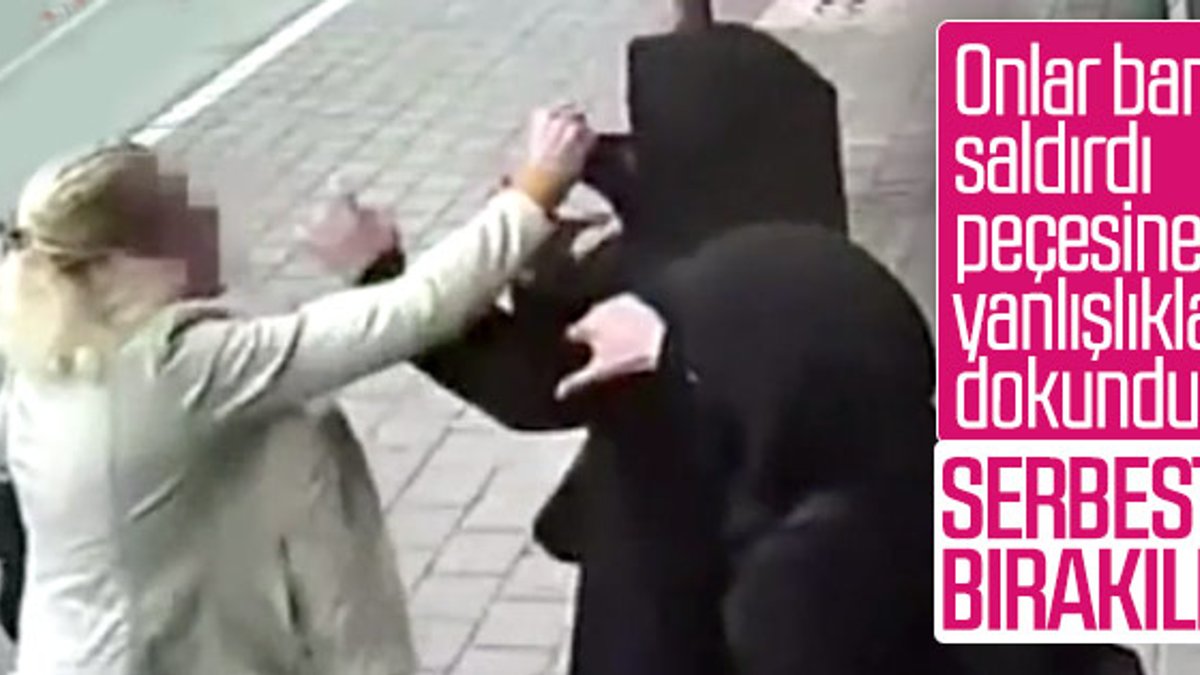 Adana'da tesettürlü kadınlara saldıran kişi serbest