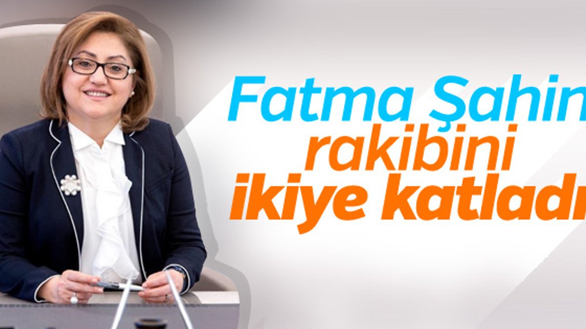 Gaziantep'te Fatma Şahin'den büyük fark