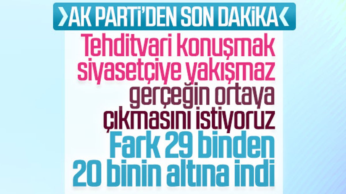AK Parti: Çözüm seçim kurullarında