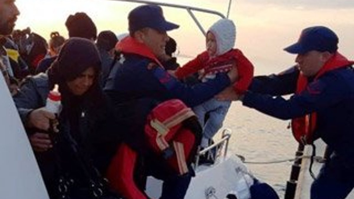 Aydın'da 41 kaçak göçmen boğulmaktan kurtarıldı